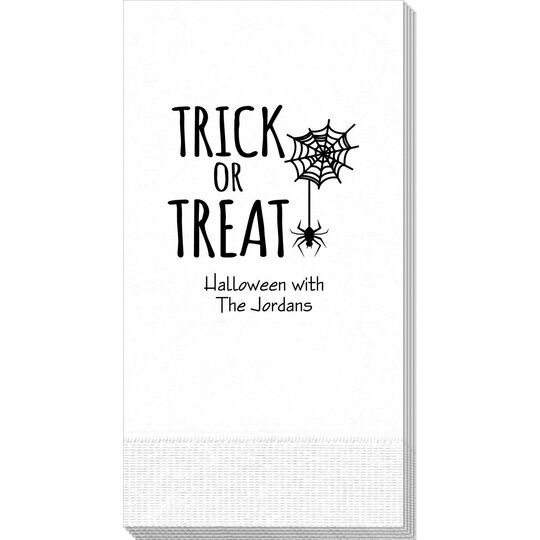 Trick or Treat Spider Guest Towels